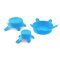 DURAN® silicone lid set Size XL/XXL, cyan