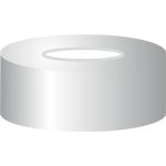   Aluminium crimp caps N 20, silver center hole silicone white/ PTFE beige Hardness 40° shore A Thickness: 3 mm, pack of 100
