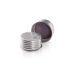   DURAN® Aluminium screw closure GL 45, Silver with high-temperature cap liner (PTFE-coated red FKM), pack of 10