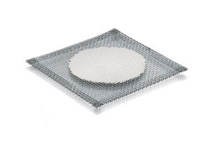 Usbeck KG * Carl FriedrichWire mesh 120 x 120 mm Ceramic center, asbestos-free steel, galvanized, 45 g