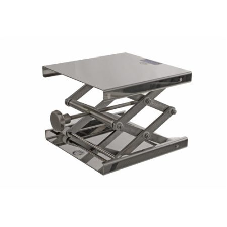 lifting platform 240x240mm 18/10 steel, with metal button