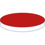   Septa N 12 Silicone white/PTFE red Hardness: 40° Shore A, septa thickness 1.3mm pack of 100