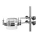   Laboratory flange holder DN 60 stainless steel with 2 holding tripod rods 15x200mm