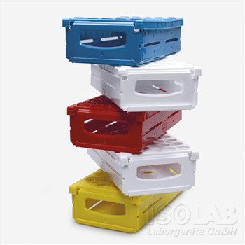 Test tube rack, PP, red 26 places, for tubes 30mm