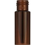   Threaded bottle N 9, 3ml, PP, brown OD 11.6 mm, outer height 32 mm, with inner cone pack of 100