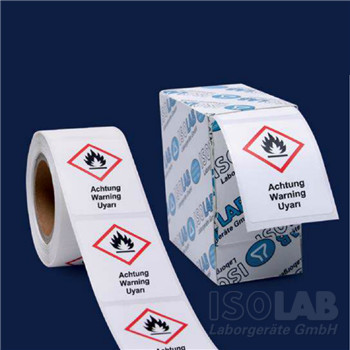 Safety labels GHS 8 warning, 26x37mm pack of 250 (roll)