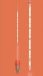   Laboratory thermometer -5...+100:0,2°C 420 mm, red special filling, closure: pin round to, coated with PTFE, calibrateable