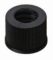   LLG-Screw cap N 13 PP, black, center hole, red rubber/PTFE beige, hardness: 45°shore A, thickness: 1.3 mm, pack of 100