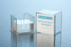 Cover slips, 18x18 mm, thickness 1 pack of 100