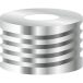   Magnetic Screw Caps N 18, silver center hole Silicone white/PTFE blue, Thickn:1.5mm Hardness: 45° shore A, pack of 100