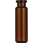   Headspace sample bottles N 20 amber, flat DIN rolled rim, round bottom 22,5x75,5 mm, pack of 100