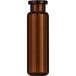   Headspace sample bottles N 20 amber, flat DIN rolled rim, round bottom 22,5x75,5 mm, pack of 100