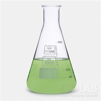 Erlenmeyer flask 5000 ml Narrow neck glass beaded rim