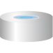   Alu crimp caps N 20, silver center hole silicone blue/ PTFE colourless Hardness 45° shore A Thickness: 3 mm, pack of 100
