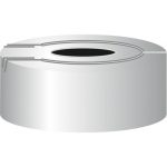   Safety Cap N 20 aluminium, silver, w. center hole, pack of 100