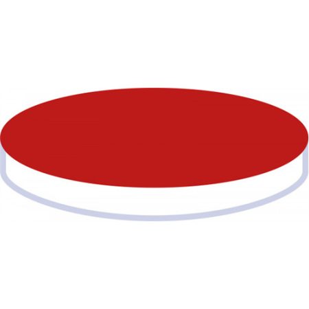 Septa N 8, Silicone white/PTFE red Hardness: 45°, shore A, Thickness: 1.3 mm, pack of 100