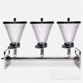 Vacuum-Manifolds 1 funnel holder, stainless steel