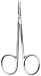 Scissors 90 mm, straight, fine ends