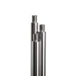 Stand rod M10, 500x12 mm with thread, aluminium