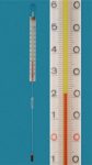   Industrial thermometer 165 mm, 0...+200:2°C special filling red