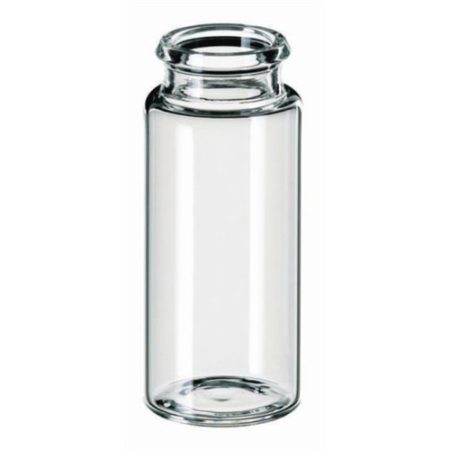 LLG-Snap Cap Vial N 18, 10ml O.D.: 22mm, outer height: 50 mm, clear, flat bottom, pack of 100