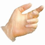 Disposable Gloves Solo 990 vinyl, size 8 - 8.5 pack of 100