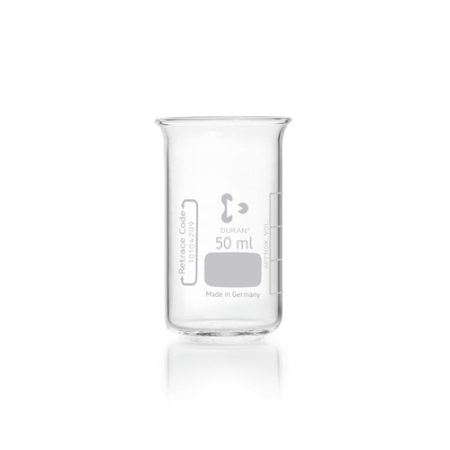 Beakers 50ml,tall form Duran without spout