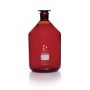   DURAN DURAN bottles, reagent, narrow neck, NS 60.46,  a mber, with glass flat-head stopper, 20000 ml