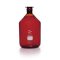   DURAN® bottles, reagent, narrow neck, NS 60/46, amber, with glass flat-head stopper, 20000 ml