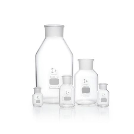 Wide mouth bottles, 50 ml, clear DURAN, with NS, without stopper