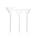 Funnels with long stem 80mmdiam. Duran