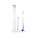   DURAN® Mixing cylinder 10 ml hexagonal base, graduation, plastic stopper, NS 10/19