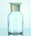   Wide mouth bottles, 1 l, clear with NS, without stopper, soda-lime glass