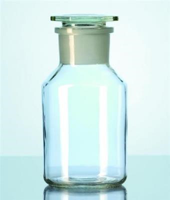 Wide mouth bottles, 1 l, clear with NS, without stopper, soda-lime glass