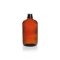   Round bottle, narrow neck, amber, soda-lime-glass, pouring ring and dust cap, 2500 ml
