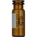   1.5 mL Snap Ring Vial N 11, outer diameter: 11.6 mm, outer height: 32 mm, amber, flat bottom, wide opening, label + scale pack of 100pcs