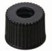 LLG-Screw caps N 8, black PP, center hole pack of 100