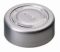   LLG-Aluminium Complete Tear Off Cap N 20, silver, Butyl dark grey/centrical PTFE-lamination grey, Hardness: 50° shore A, Thickness: 3 mm
