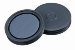 LLG-Septa N 20 Butyl dark grey/centrical PTFE-lamination grey, Hardness: 50° shore A, Thickne pack of 100pcsss: 3 mm