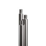 Stand rod M 10, 1500x16 mm with thread, 18/10-steel