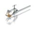   Universal clamp zinc die-cast nickel-plated, cork insert, clamping width 0 - 80 mm