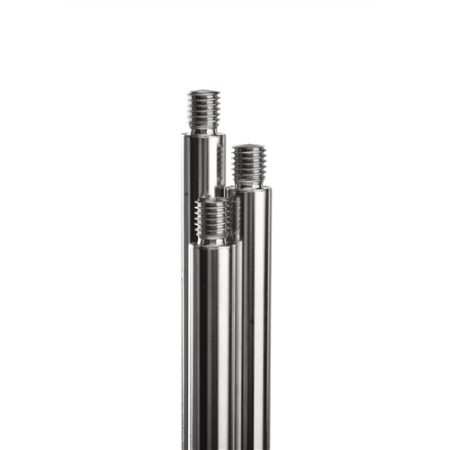 Stand rod M10, 750x12 mm with thread, aluminium