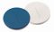   LLG-Septa N 8 Silicone white/PTFE blue, slitted, Hardness:40° shore A,Thickness:1.0 mm, pack of 100