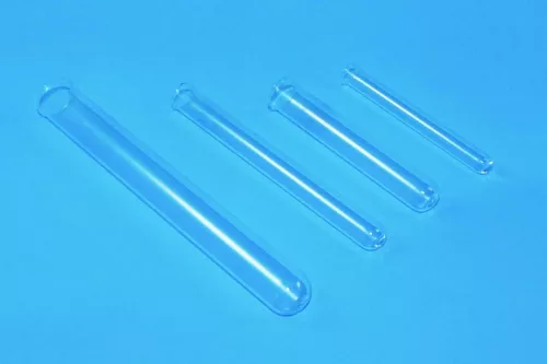 LLG kémcsövek, üvegcseX, 12x75 mm, gyöngyös peremmel, 100 db-os csomag