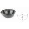   Evaporating dish 260 ml, nickel 99, 5% round bottom, with spout 50 mm high, 100 mm