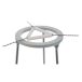 Wire triangle 60 mm 18/10 steel, with clay tubes