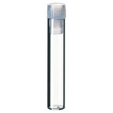 LLG-sample vials N 8-1.2 W, colourless w/o roll rim, with stopper, pack of 100