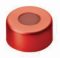   LLG-Alu flange caps N 11 TB/oA with sealing discs red / butyl rubber/PTFE, pack of 100