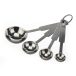   Measure spoon set, 4 spoons 1.25 ml, 2.5 ml, 5 ml, 15 ml from stianless steel