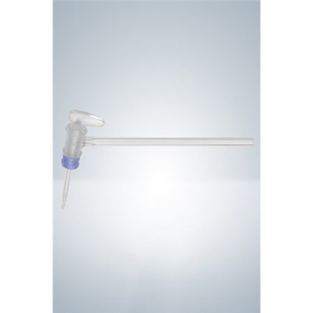 Side burette stopcock, Duran with glass stopper, clear glass for burette 50 ml